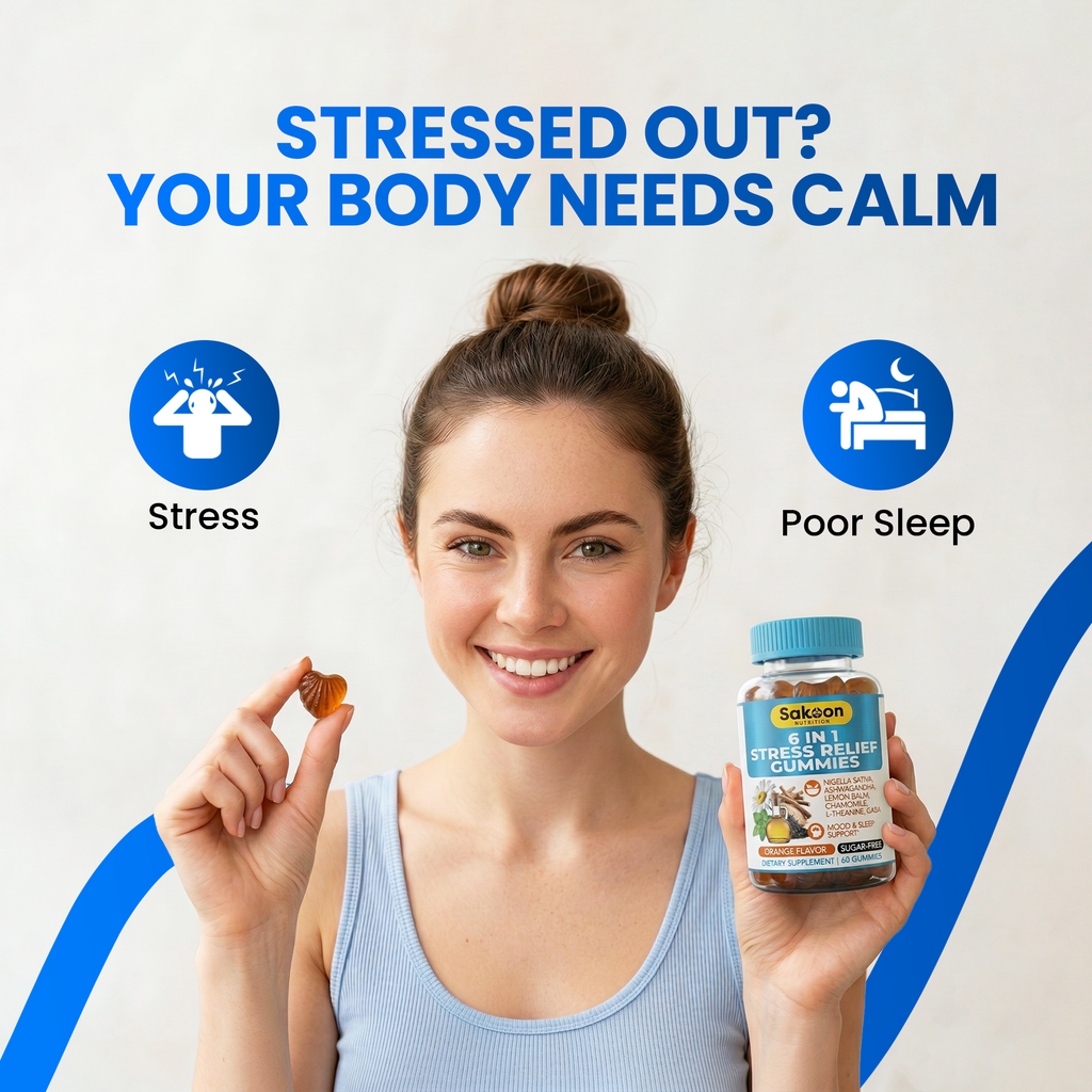 6-in-1 Stress Relief Gummies