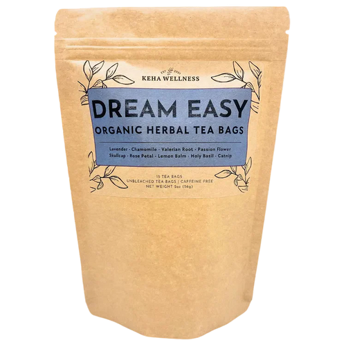 Dream Easy Tea Bags — Evening Herbal Tea | Chamomile, Valerian & Lavender Blend