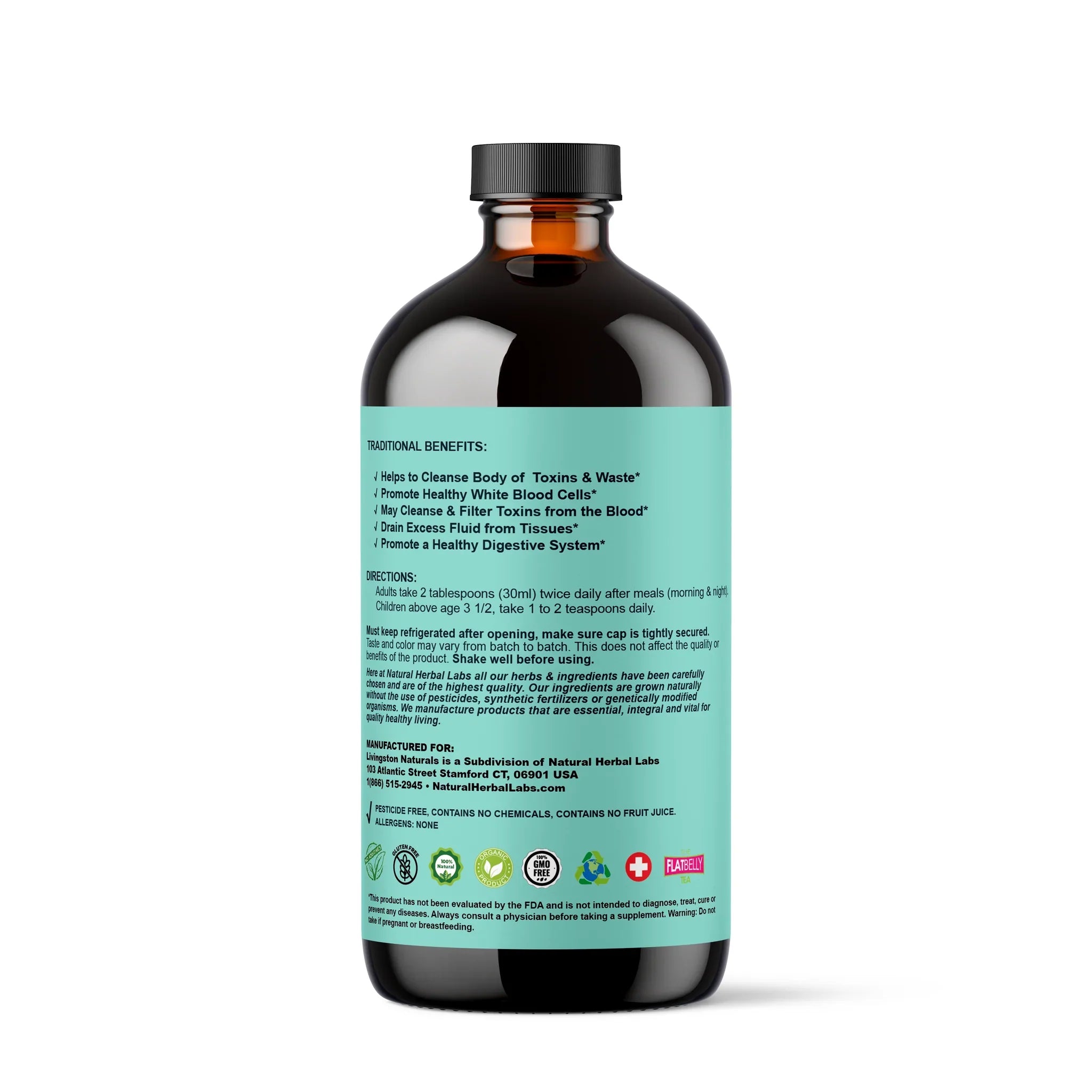 Lymphatic Drainage Power Cleanse – Organic Liquid Detox Formula