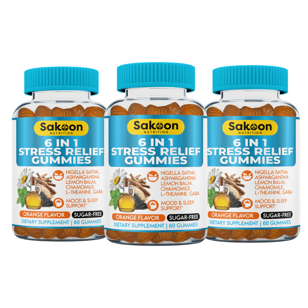 6-in-1 Stress Relief Gummies
