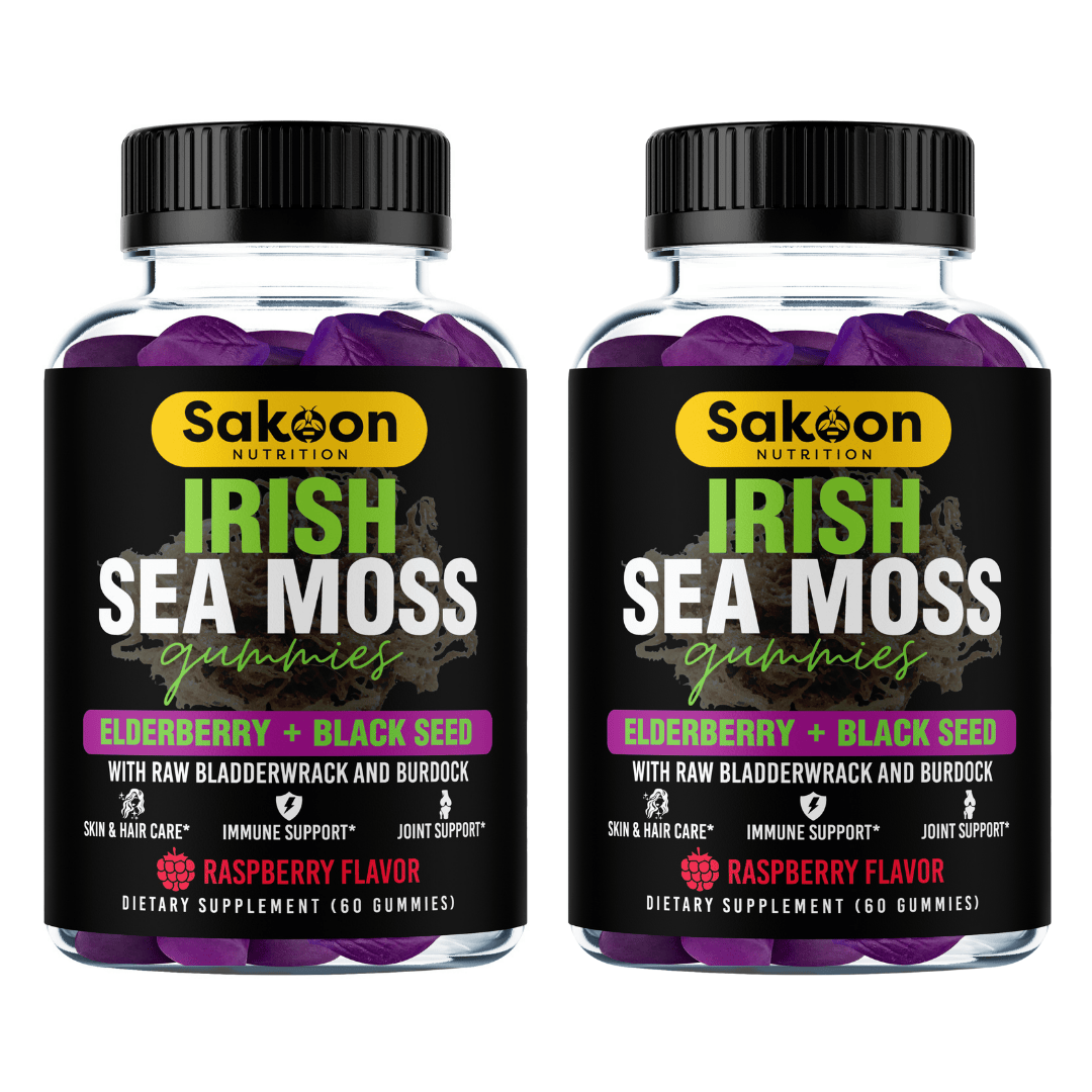Irish Sea Moss Gummies With Elderberry & Black Seed Oil