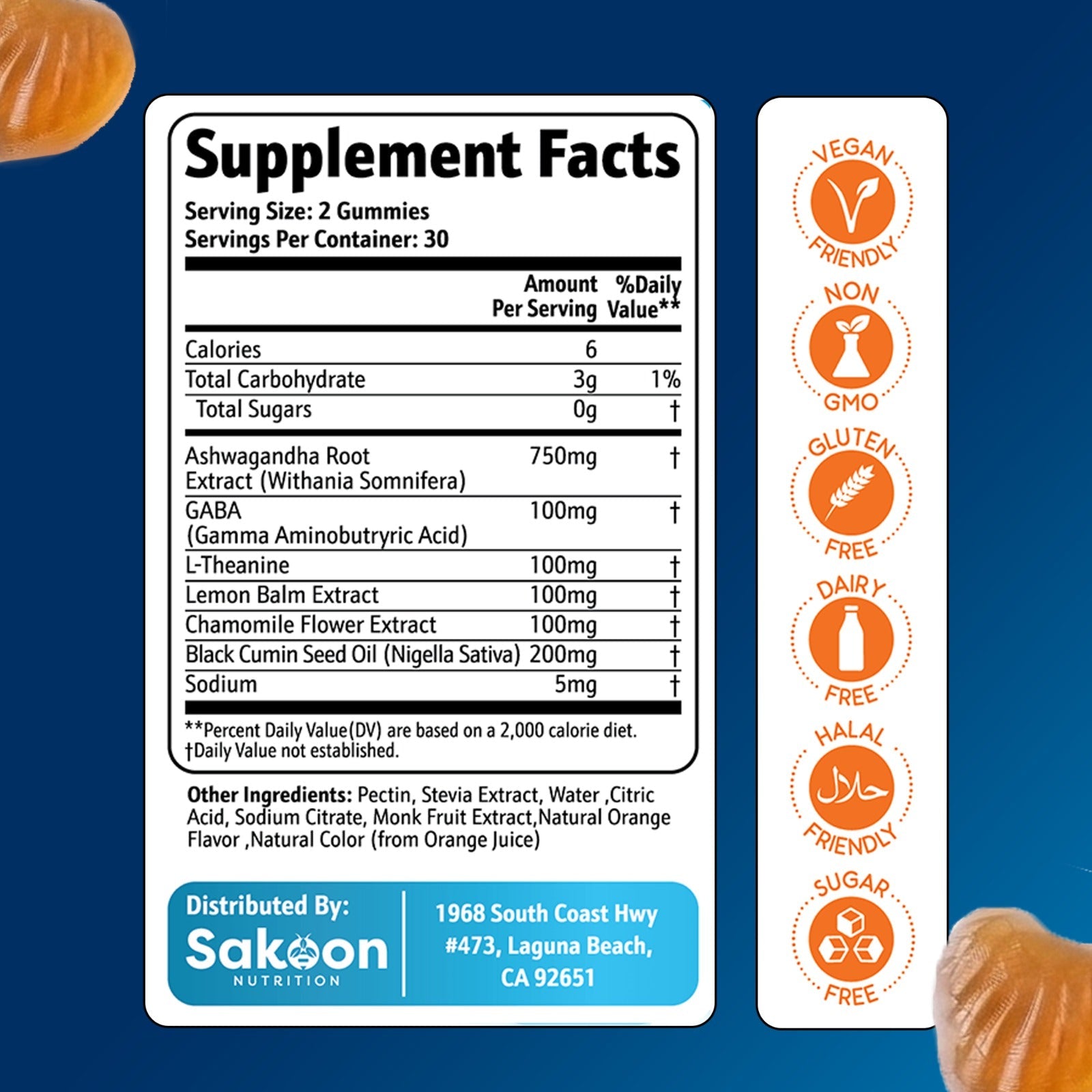 6-in-1 Stress Relief Gummies